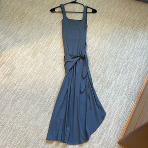 Aritzia Wilfred Saturn Midi Dress, XS, Slate Blue/Grey